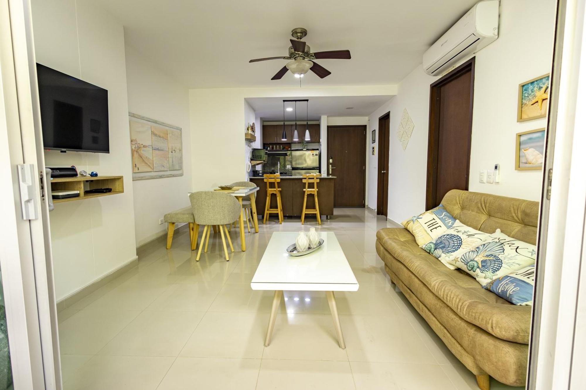 Paraíso Costero Morros Vitri La Boquilla Familiar 4 Personas Apartamento